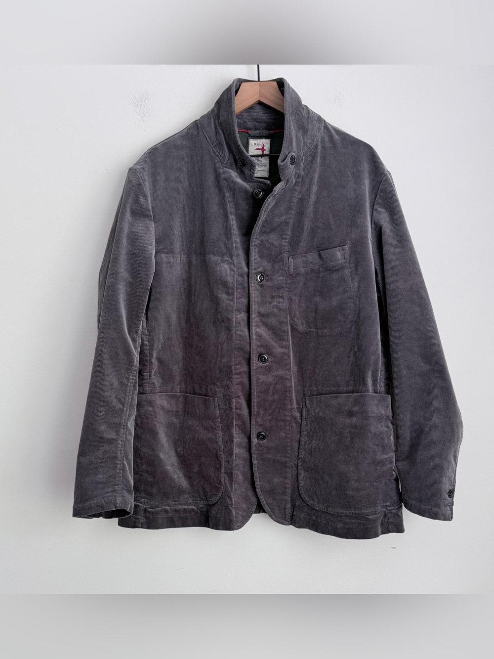 Relwen Corduroy Trap Blazer Grey size XL